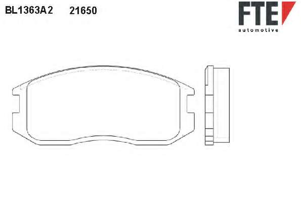 Комплект тормозных колодок, дисковый тормоз