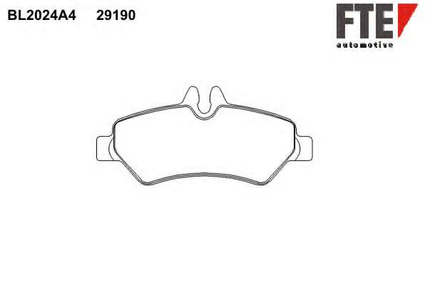 Комплект тормозных колодок, дисковый тормоз