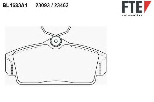 Комплект тормозных колодок, дисковый тормоз