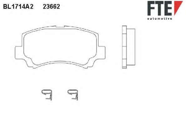 Комплект тормозных колодок, дисковый тормоз