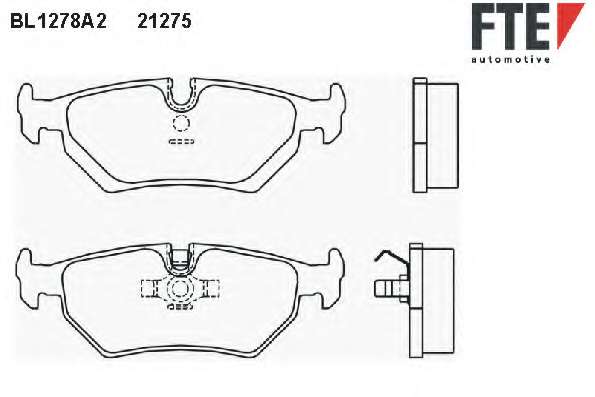 Комплект тормозных колодок, дисковый тормоз