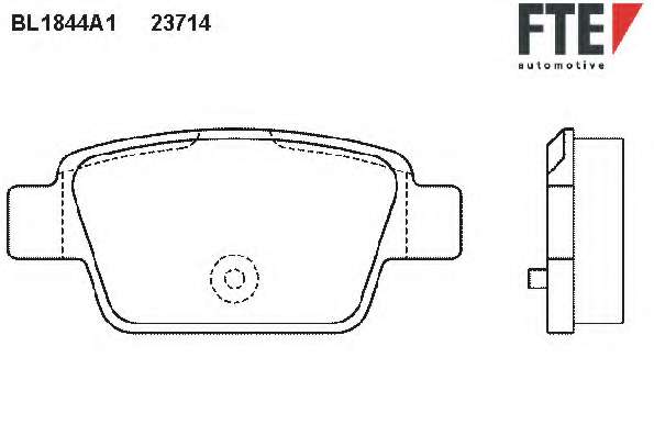 Комплект тормозных колодок, дисковый тормоз