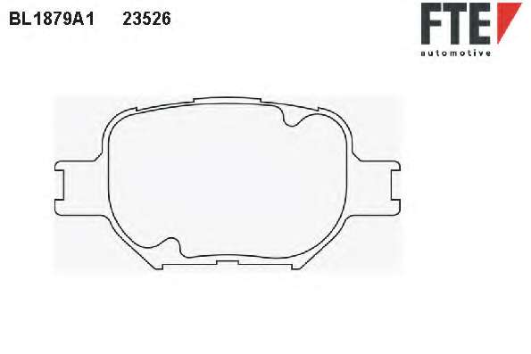 Комплект тормозных колодок, дисковый тормоз