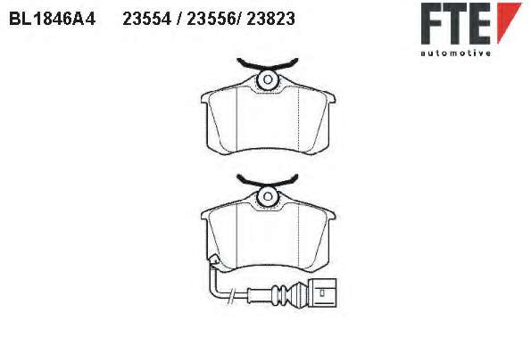 Комплект тормозных колодок, дисковый тормоз