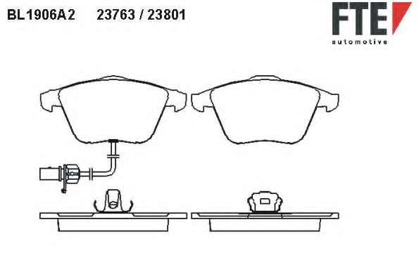 Комплект тормозных колодок, дисковый тормоз