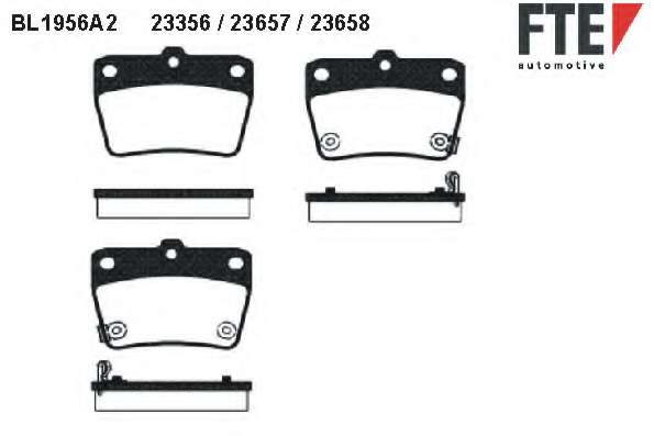 Комплект тормозных колодок, дисковый тормоз