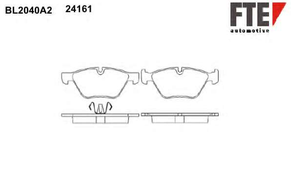 Комплект тормозных колодок, дисковый тормоз