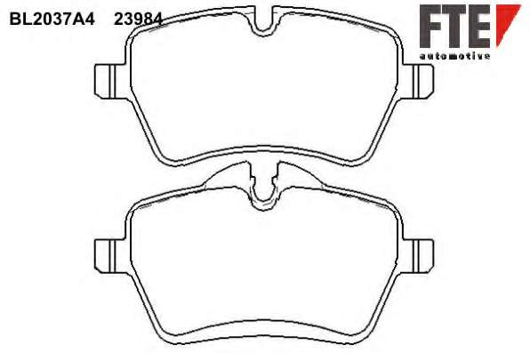 Комплект тормозных колодок, дисковый тормоз