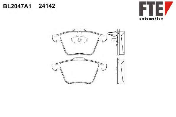 Комплект тормозных колодок, дисковый тормоз