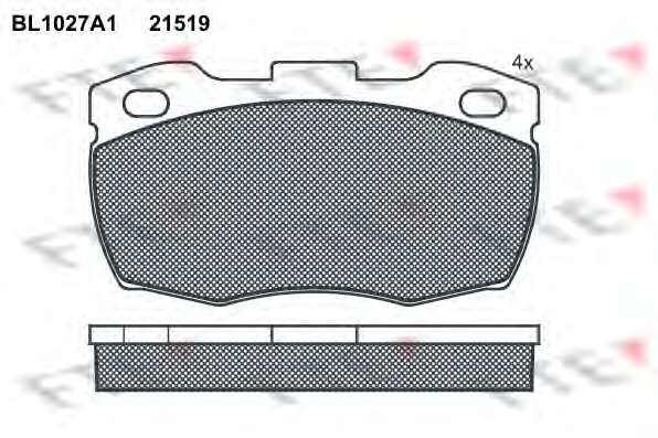 Комплект тормозных колодок, дисковый тормоз