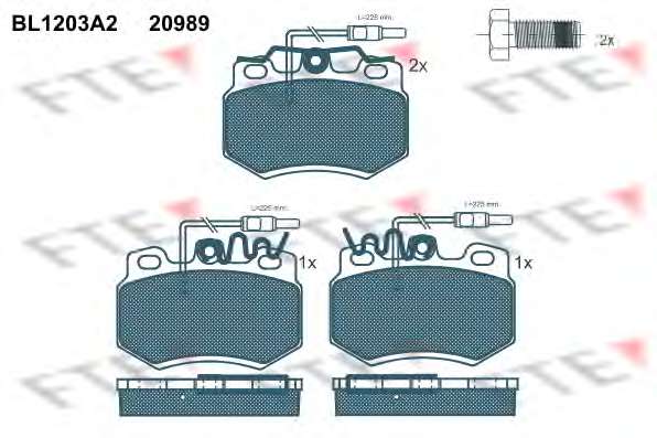 Комплект тормозных колодок, дисковый тормоз