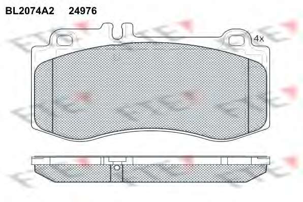 Комплект тормозных колодок, дисковый тормоз