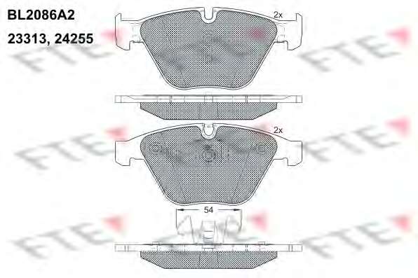 Комплект тормозных колодок, дисковый тормоз