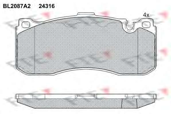 Комплект тормозных колодок, дисковый тормоз
