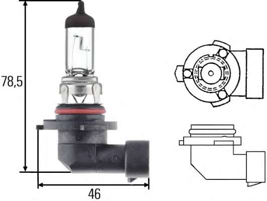Автолампа HB4 Standard 12V 51W P22d