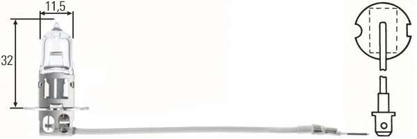 Автолампа  H3 Standard 24V 70W PK22S