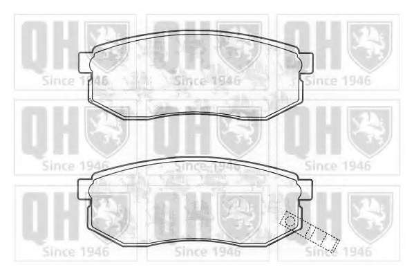 Комплект тормозных колодок, дисковый тормоз