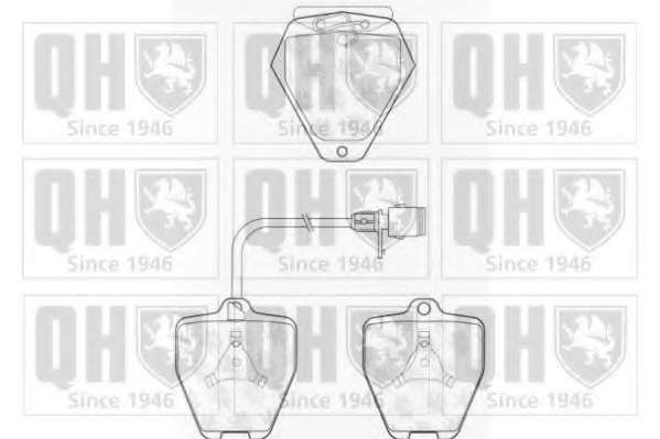 Комплект тормозных колодок, дисковый тормоз