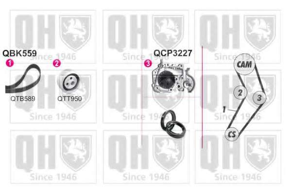 Водяной насос + комплект зубчатого ремня