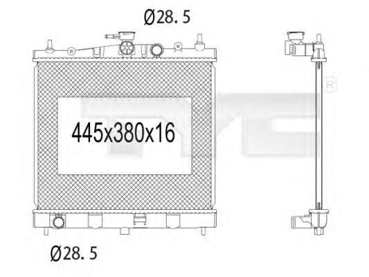 Радиатор, охлаждение двигателя