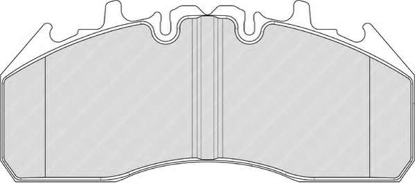 Комплект тормозных колодок, дисковый тормоз