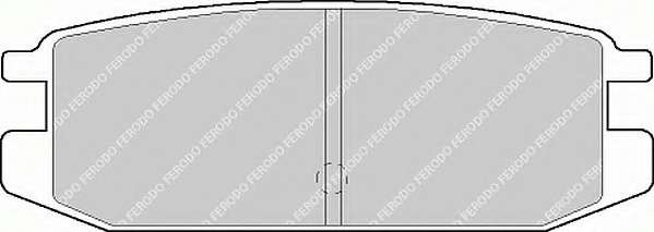 Комплект тормозных колодок, дисковый тормоз