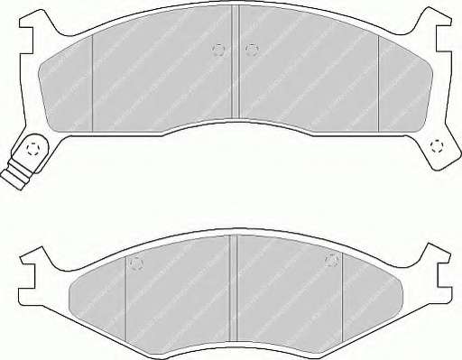 Комплект тормозных колодок, дисковый тормоз