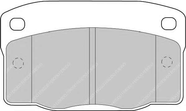 Комплект тормозных колодок, дисковый тормоз