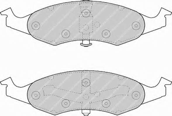 Комплект тормозных колодок, дисковый тормоз