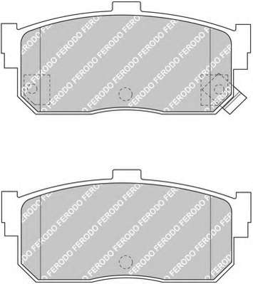 Комплект тормозных колодок, дисковый тормоз