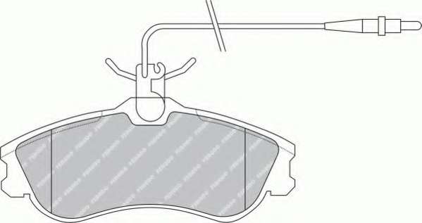 Комплект тормозных колодок, дисковый тормоз