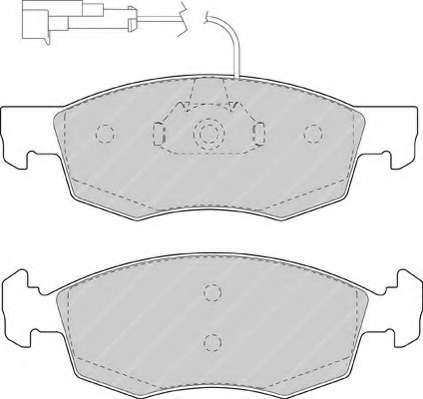 Комплект тормозных колодок, дисковый тормоз