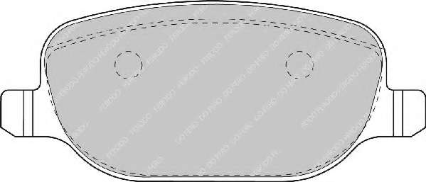 Комплект тормозных колодок, дисковый тормоз