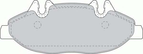 Комплект тормозных колодок, дисковый тормоз