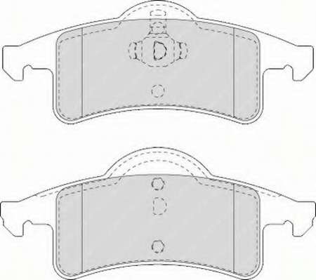 Комплект тормозных колодок, дисковый тормоз