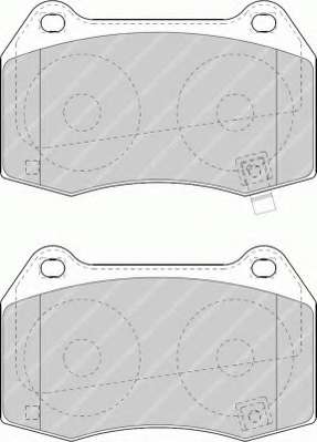 Комплект тормозных колодок, дисковый тормоз