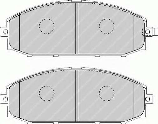 Комплект тормозных колодок, дисковый тормоз