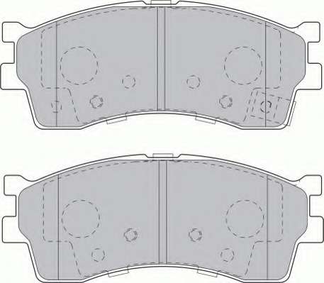 Комплект тормозных колодок, дисковый тормоз