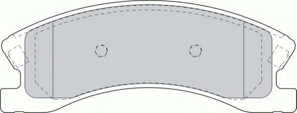 Комплект тормозных колодок, дисковый тормоз