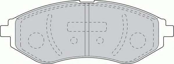 Комплект тормозных колодок, дисковый тормоз