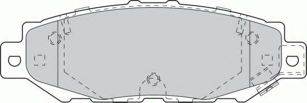 Комплект тормозных колодок, дисковый тормоз