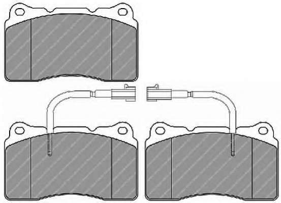 Комплект тормозных колодок, дисковый тормоз
