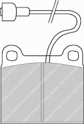 Комплект тормозных колодок, дисковый тормоз