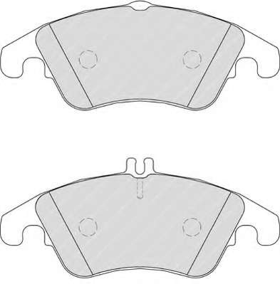 Гальмівні колодки дискові перед. DB klasa W 204 C 280,320,350 07-