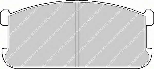 Комплект тормозных колодок, дисковый тормоз