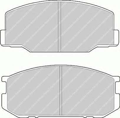 Комплект тормозных колодок, дисковый тормоз