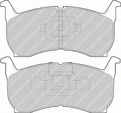Комплект тормозных колодок, дисковый тормоз