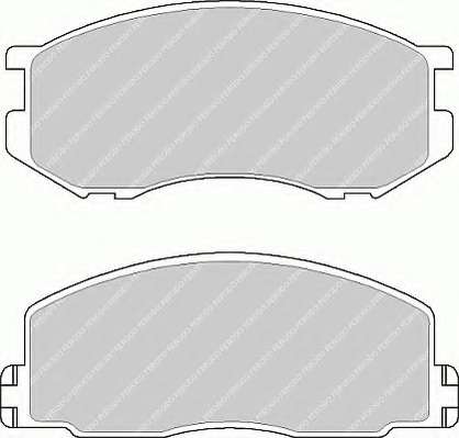 Комплект тормозных колодок, дисковый тормоз