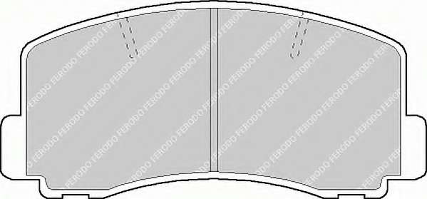 Комплект тормозных колодок, дисковый тормоз