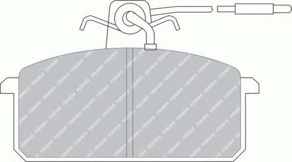 Комплект тормозных колодок, дисковый тормоз